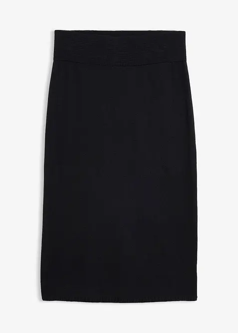 Jupe en laine m&eacute;rinos m&eacute;lang&eacute;e, bonprix