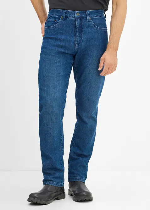 Thermo Classic-Fit-Jeans mit Jersey-Futter, Straight, bonprix