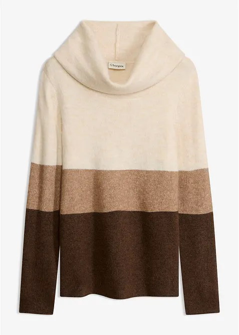 Rollkragenpullover aus Strick, bonprix