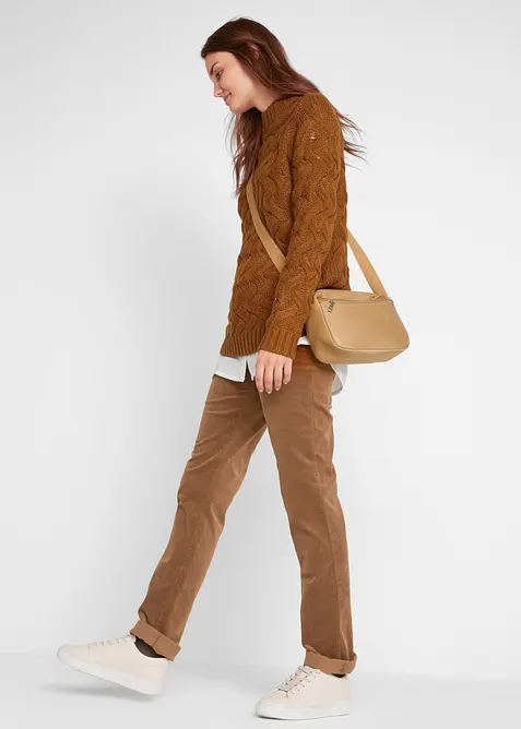 Cordhose aus elastischem Baumwoll-Mix, bonprix