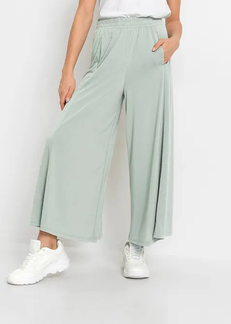 Jupe-culotte en jersey, jambes larges, bonprix