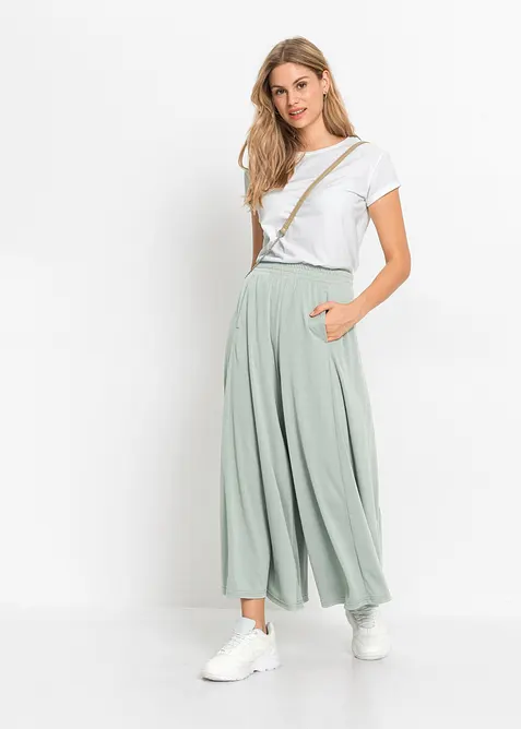 Jupe-culotte en jersey, jambes larges, bonprix