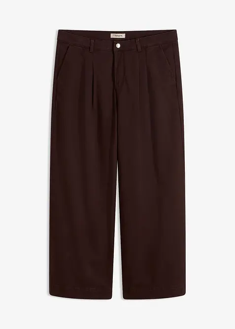 Wide-Leg Bundfalten-Hose mit Bequembund, bonprix