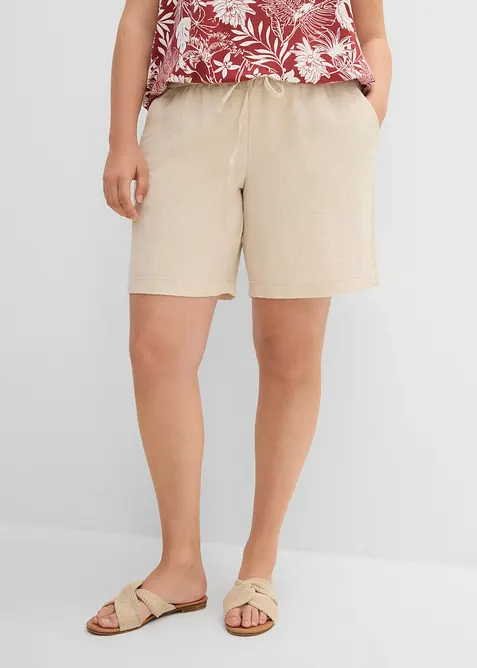Bermuda &agrave; taille &eacute;lastiqu&eacute;e, bonprix