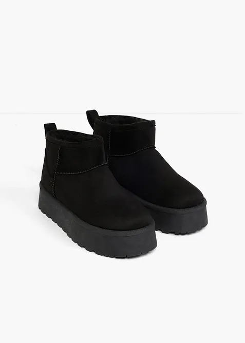 Gef&uuml;tterte Plateau-Boots, bonprix