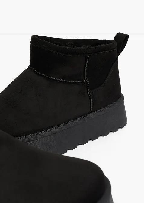 Gef&uuml;tterte Plateau-Boots, bonprix