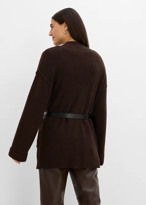 Gilet en maille avec ceinture, bonprix