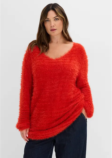 Pull long en maille, bonprix