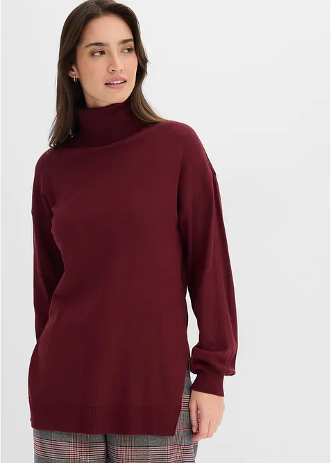 Rollkragenpullover aus Viskose-Mix, bonprix