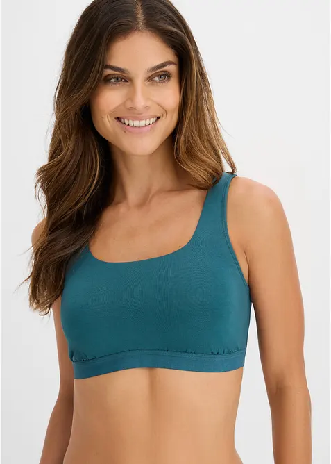 Bustier mit Bio-Baumwolle (3er Pack), bonprix