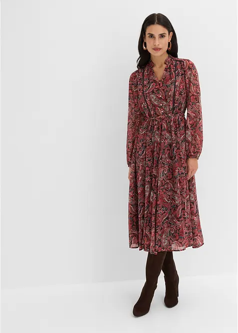 Robe en mousseline &agrave; imprim&eacute; paisley, bonprix
