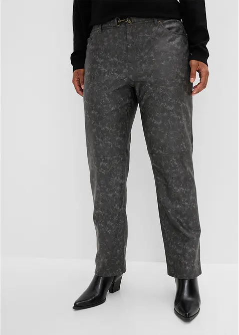 Pantalon enduit, aspect vieilli, bonprix