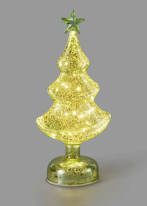Sapin de No&euml;l LED en verre, bonprix