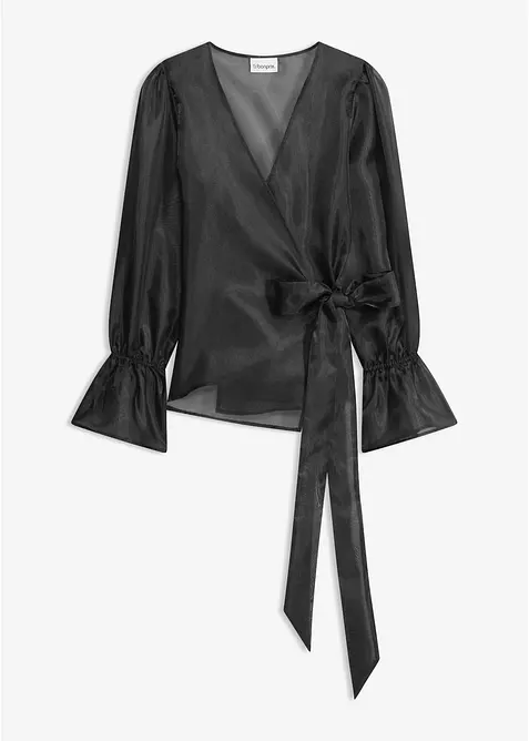 Blouse en tulle brillant, bonprix