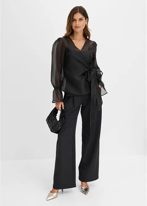 Blouse en tulle brillant, bonprix