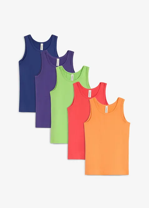 Lot de 5 d&eacute;bardeurs en coton extensible, bonprix