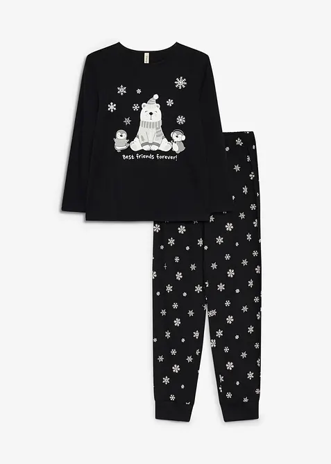 Pyjama 100% coton avec masque de sommeil, bonprix