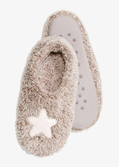 Chaussons &agrave; semelle antid&eacute;rapante, bonprix