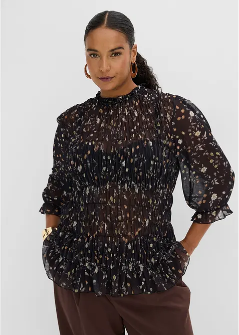 Blouse en mesh fin, bonprix