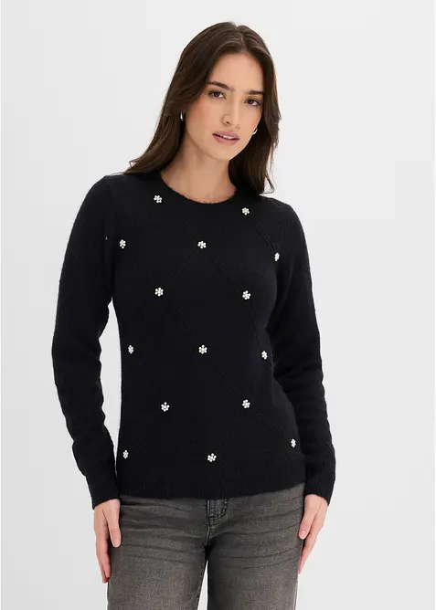 Pull &agrave; col rond, bonprix
