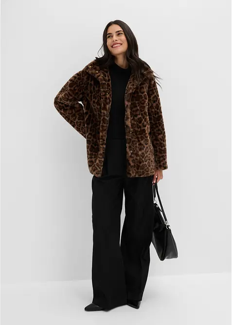 Veste en peluche, bonprix