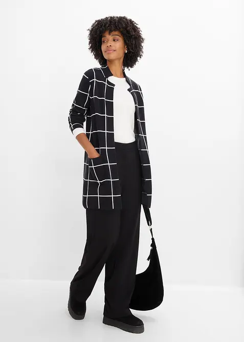 Gilet long en maille, bonprix
