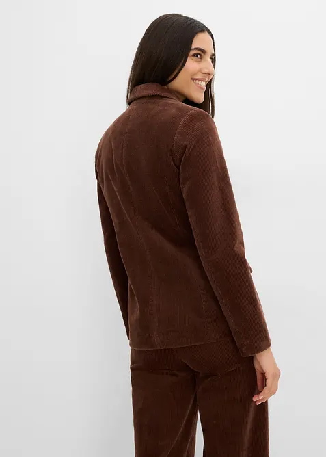 Blazer en velours c&ocirc;tel&eacute;, bonprix