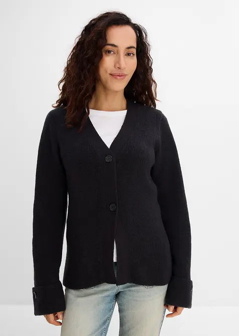 Gilet cintr&eacute; en fine maille, bonprix