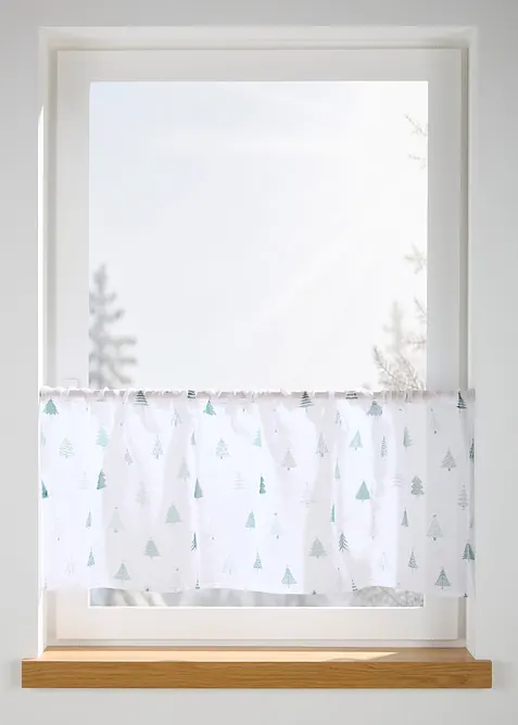 Scheibengardine mit recyceltem Polyester, bonprix