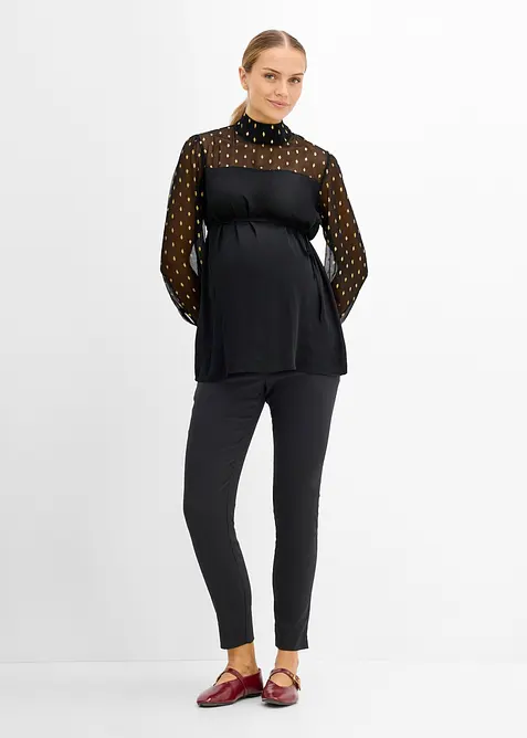 Blouse de grossesse festive &agrave; manches transparentes, bonprix