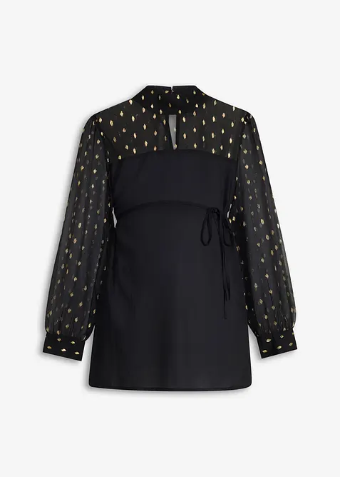 Blouse de grossesse festive &agrave; manches transparentes, bonprix