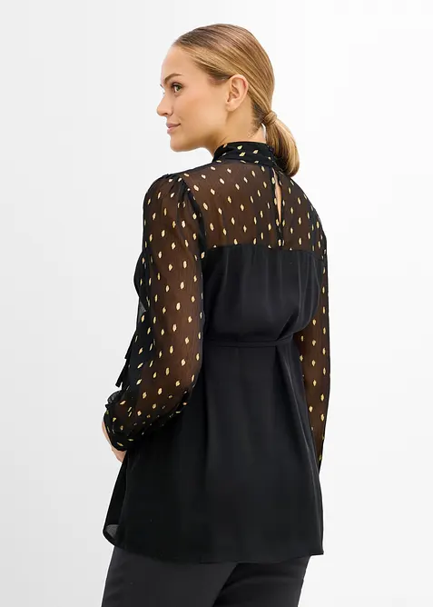 Blouse de grossesse festive &agrave; manches transparentes, bonprix