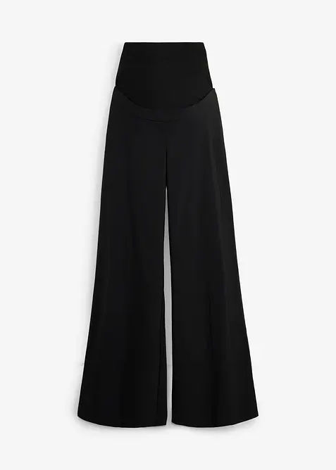 Elastische Umstandshose mit B&uuml;gelfalten, Wide Leg, bonprix