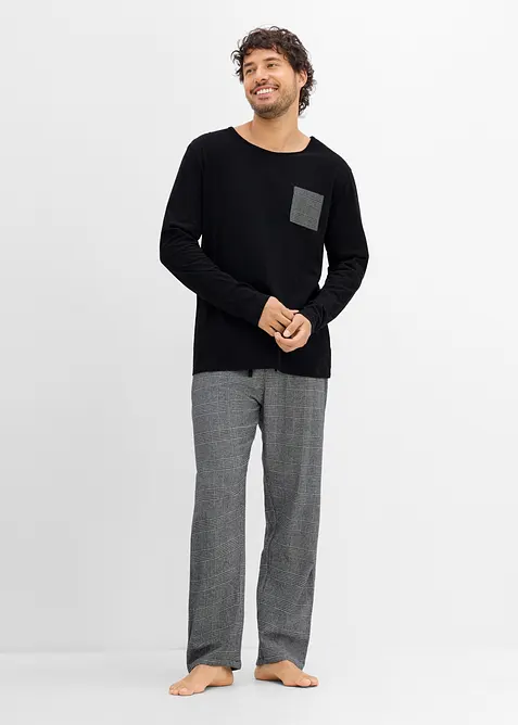 Pyjama avec pantalon en flanelle, bonprix