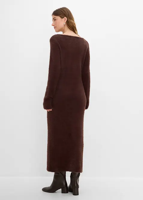 Midi-Strickkleid aus Hairy Knit, bonprix