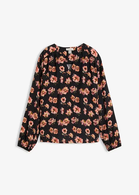 Bluse aus flie&szlig;endem Viskose-Mix, bonprix