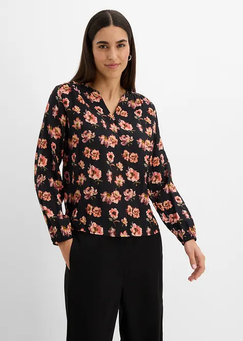 Bluse aus flie&szlig;endem Viskose-Mix, bonprix