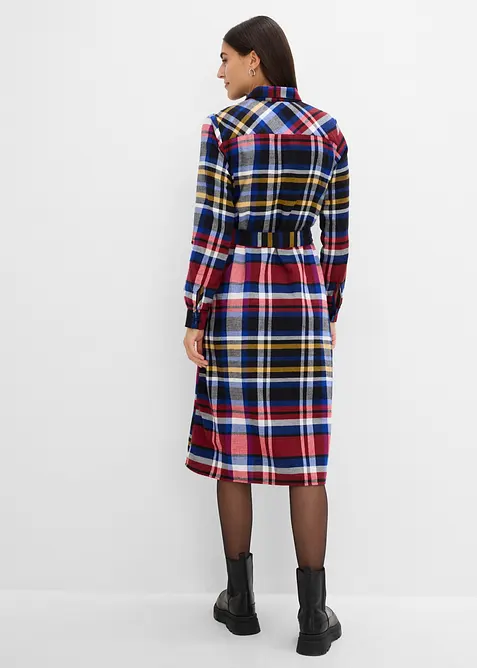 Robe chemise en flanelle douce 100% coton, bonprix