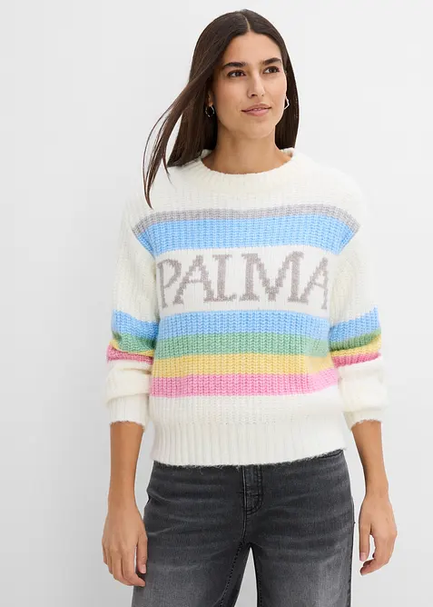 Pull avec laine, bonprix