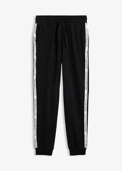 Pantalon de jogging doux en coton m&eacute;lang&eacute;, bonprix