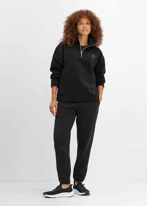 Sweat chaud &agrave; col zipp&eacute;, s&eacute;chage rapide, bonprix