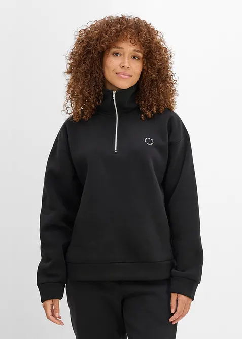 Sweat chaud &agrave; col zipp&eacute;, s&eacute;chage rapide, bonprix