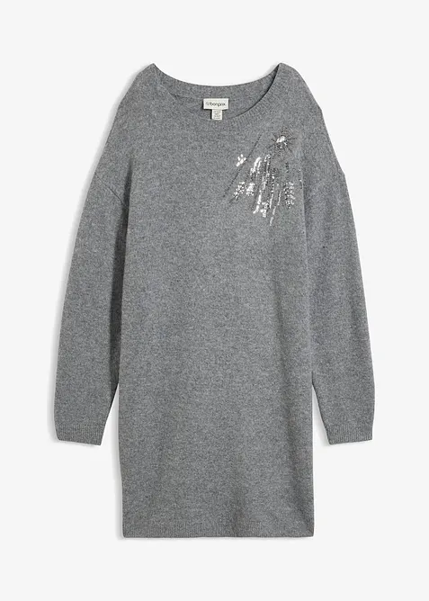 Robe en maille avec application, bonprix