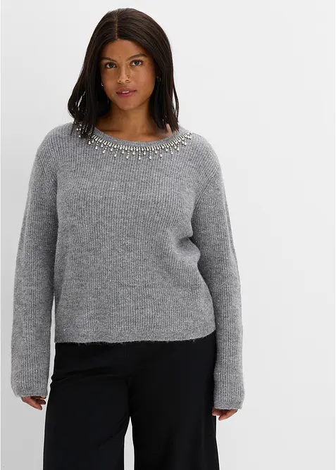 Pullover mit Applikation, bonprix