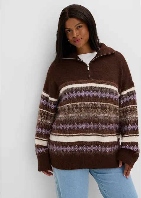 Langer Fair Isle Pullover, bonprix