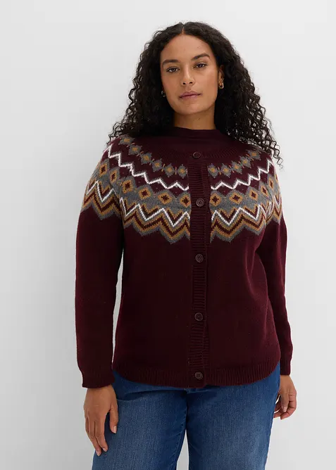 Gilet en maille norv&eacute;gien, bonprix