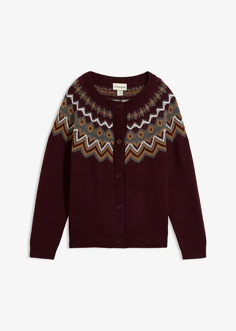 Gilet en maille norv&eacute;gien, bonprix