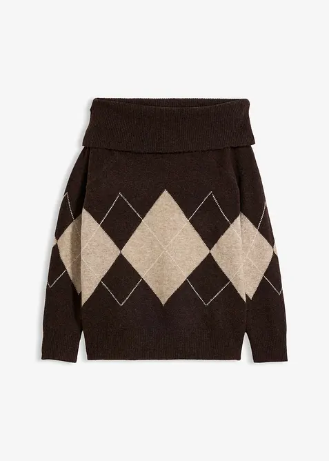 Pull encolure Bardot, bonprix