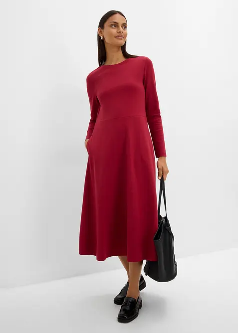 Robe midi en coton &eacute;pais, bonprix