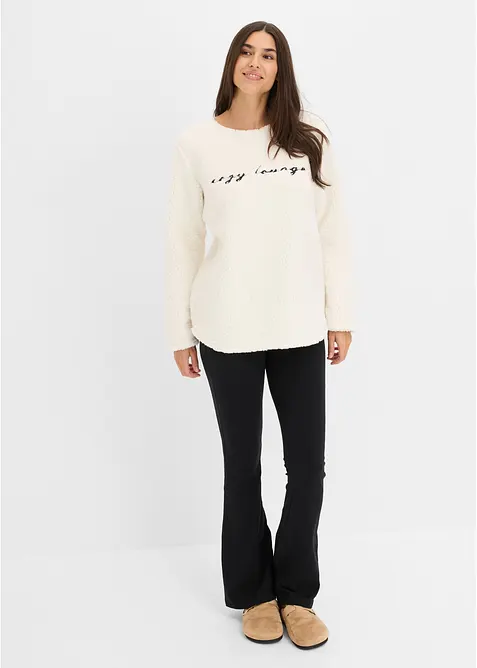 Loungewear Teddyfleece Hausanzug mit Leggings, bonprix